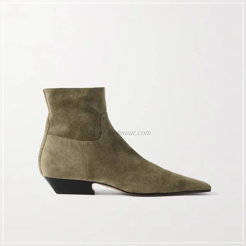 Women'S Shoes Big Feet - Women‘s Low Heel suede leather ankle