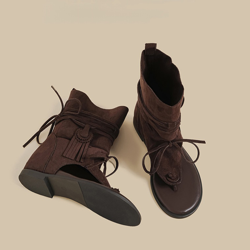Ankle Sandals Boots Suede Open - đánh giá và giá Thong Flat Sandal