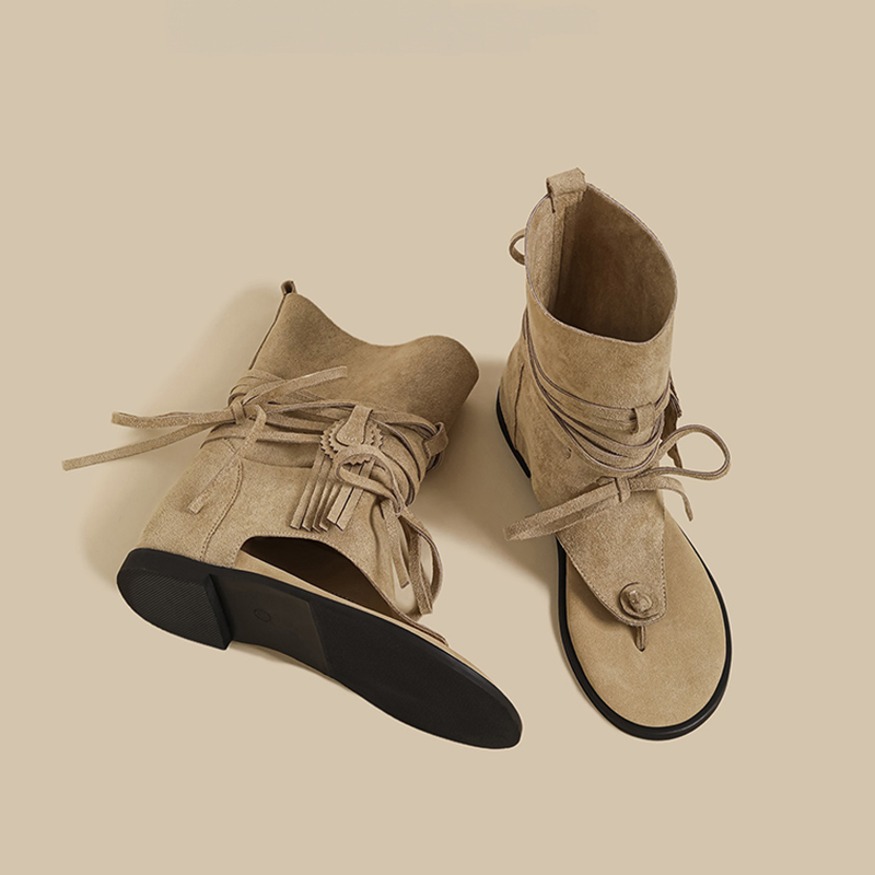 Ankle Sandals Boots Suede Open - đánh giá và giá Thong Flat Sandal