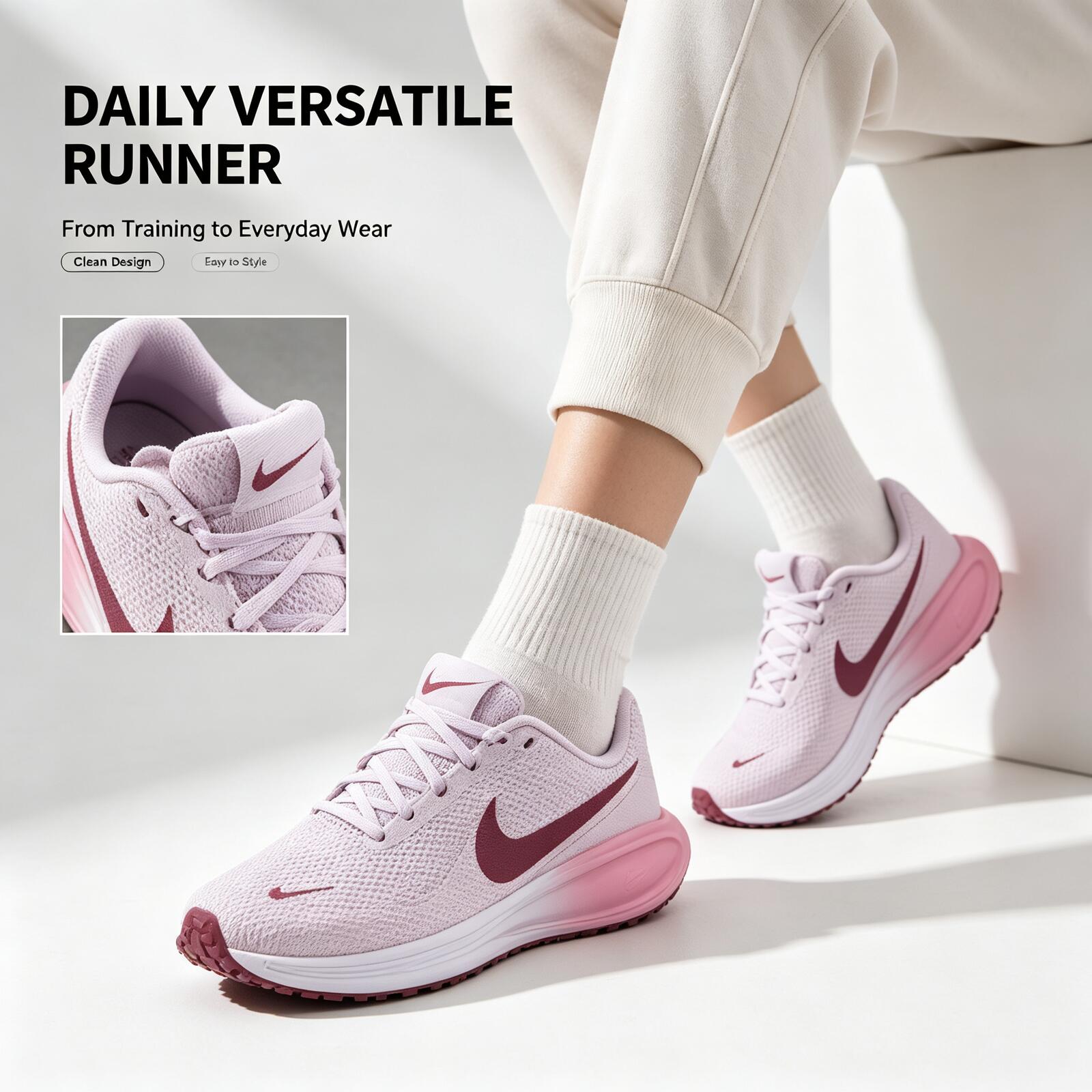 Nike Women Pink Running Shoes  - đánh giá và giá Women Shoes Running Nike