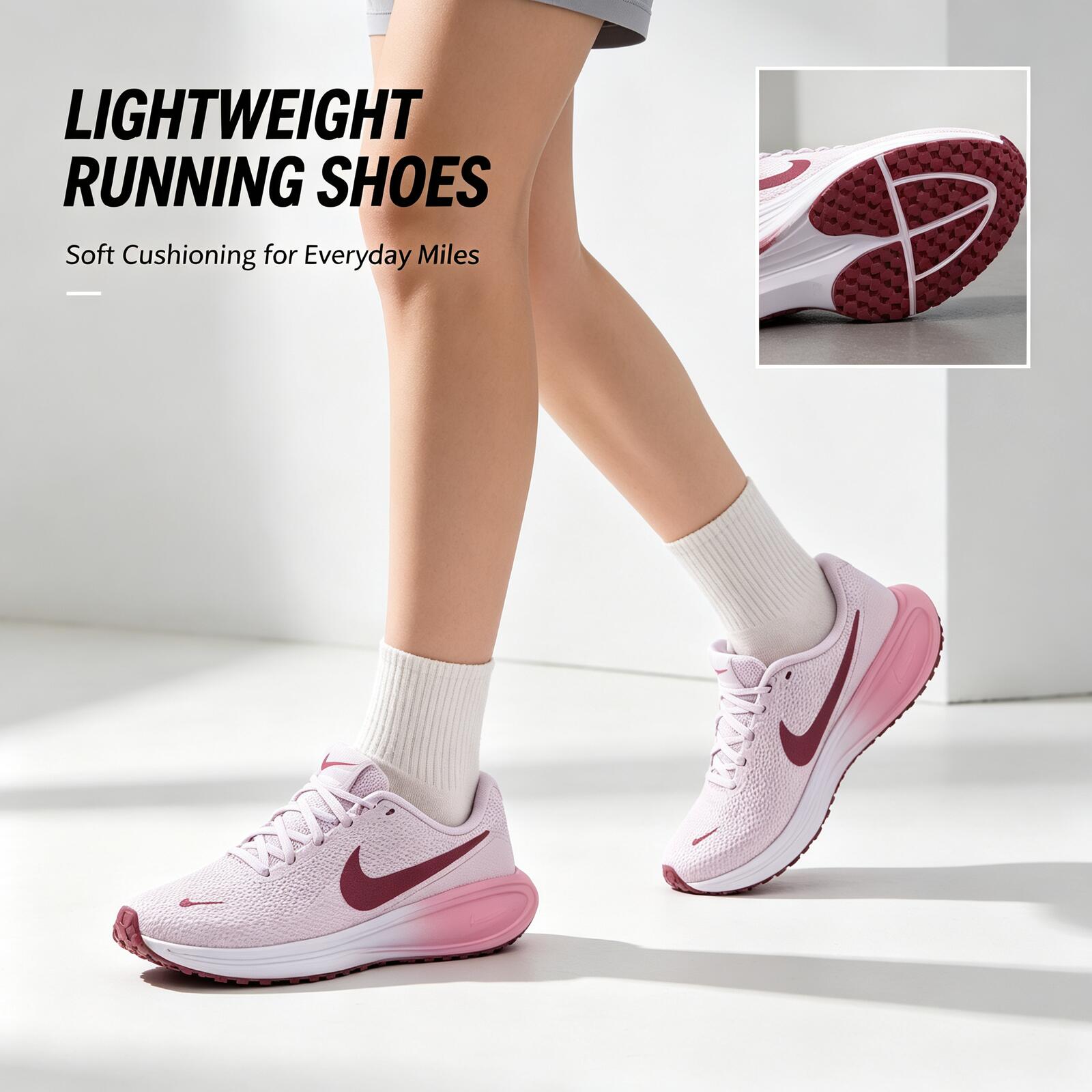 Nike Women Pink Running Shoes  - đánh giá và giá Women Shoes Running Nike