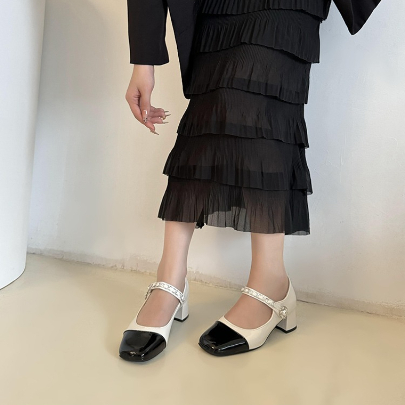 2026 Pearl Clasp Thick-Topped  - đánh giá và giá Women'S Shoes Quality