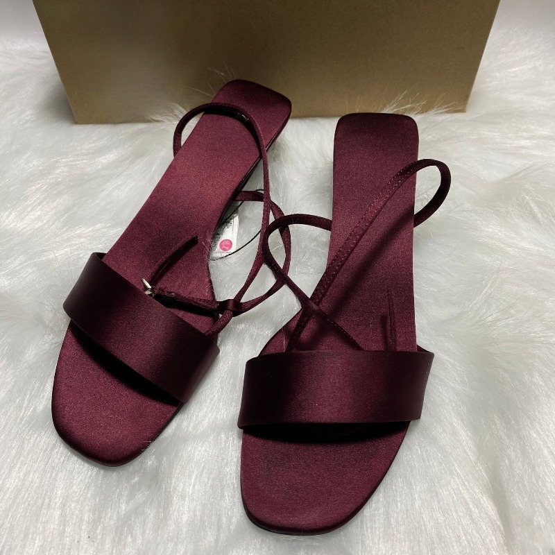 Luxury Satin Ankle Strap Low H - đánh giá và giá Women Shoes Luxury Brand