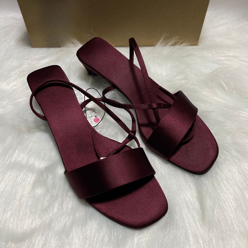 Luxury Satin Ankle Strap Low H - đánh giá và giá Women Shoes Luxury Brand