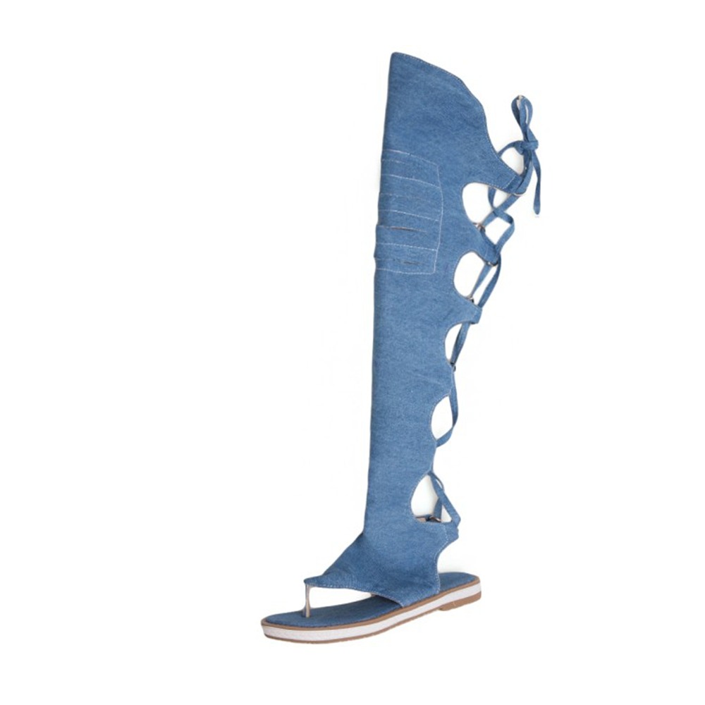 Women Knee High Gladiator Sand - đánh giá và giá Thong Flat Sandal